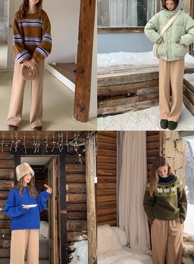 KERNEL COSMOS 云朵空气感! 超柔针织裤子立体裁剪加绒休闲卫衣裤