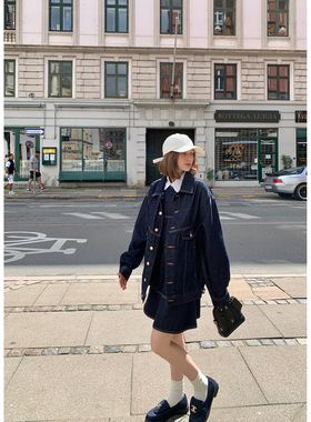 KERNEL COSMOS 循迹丹宁 斜纹天丝牛仔外套宽松背心裙半裙套装