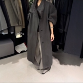 风衣外套女上衣1 百搭立领宽松显瘦长款 DVZ欧洲站2025秋季 极简时尚