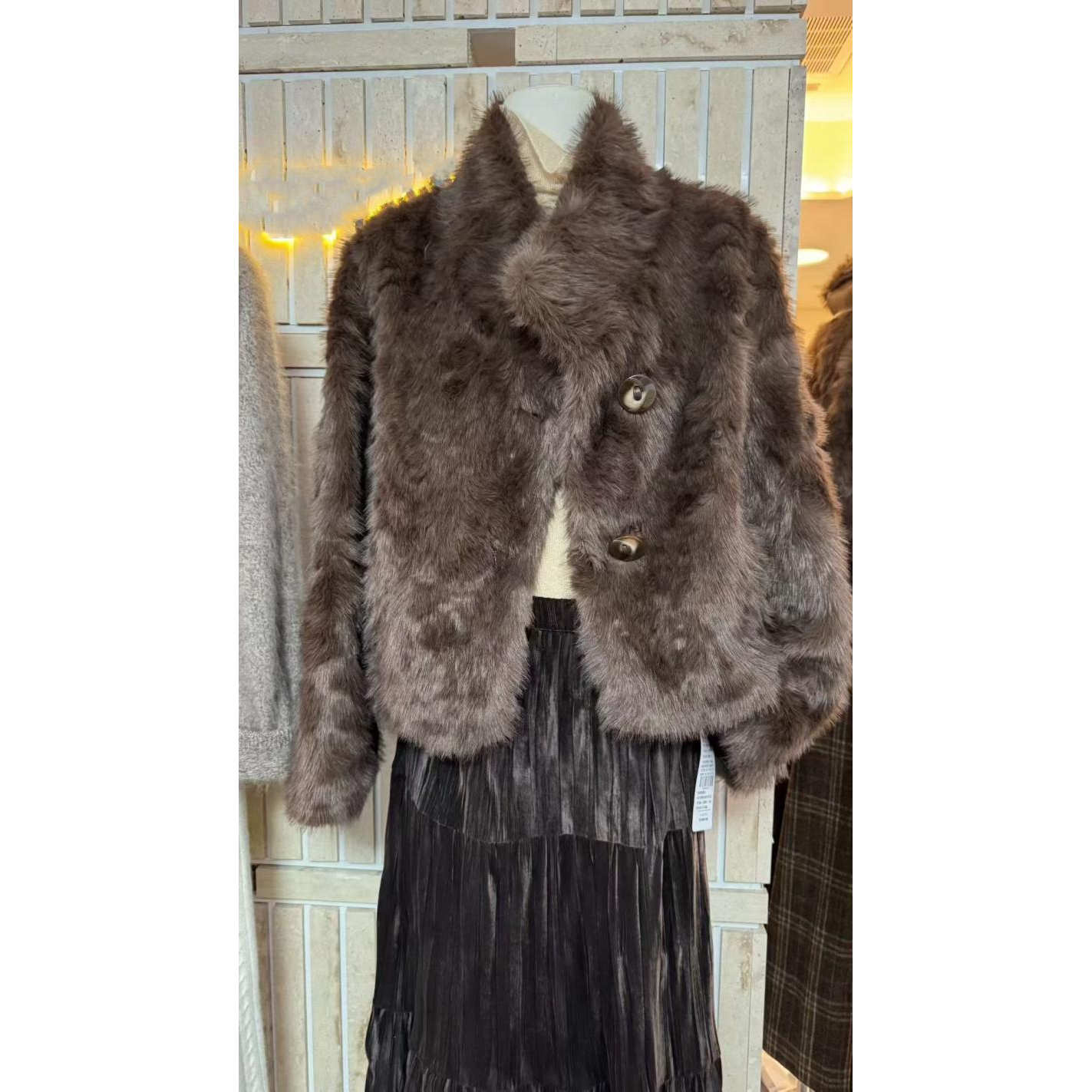 欧洲站2025冬季时尚百搭短外套