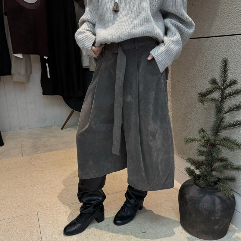 DVZ欧洲站2025秋冬时尚阔腿裤