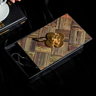 玄关收纳装饰盒摆件中国风实木盒