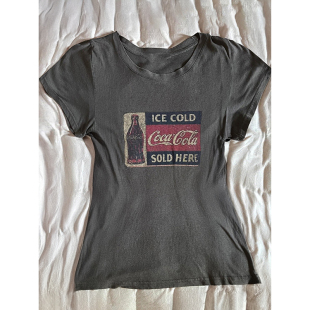 T恤女夏时髦设计感小众别致小上衣 复古印花短袖 轻亚少女 原创美式