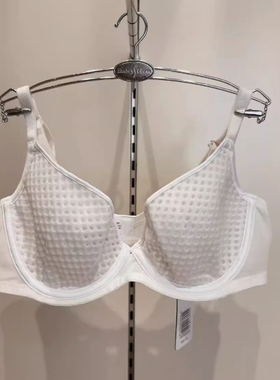 安莉芳旗下E-BRA内衣性感蕾丝大胸显小超薄网纱单层围文胸KB00078