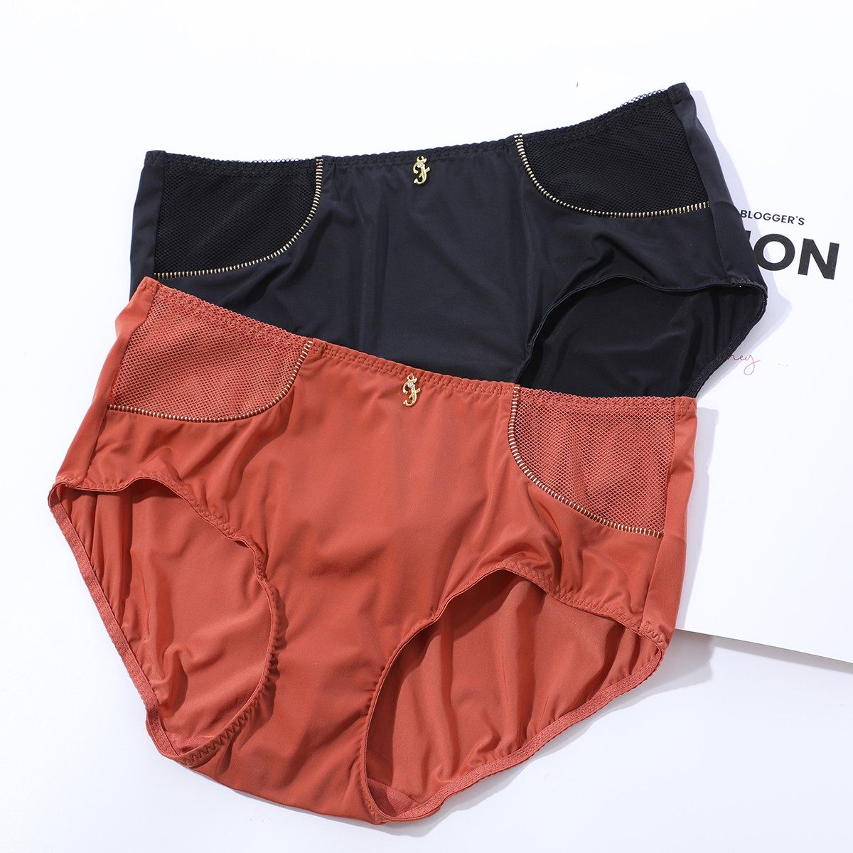 芬狄诗内裤拼接网纱镂空舒适薄款