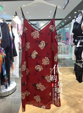 安莉芳睫毛蕾丝薄款性感吊带睡裙无袖短款家居裙EL00462/EL00236