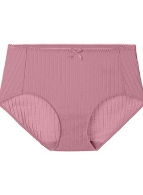 安莉芳棉质内裤小清新条纹中腰三角裤E200227/安朵HP00098