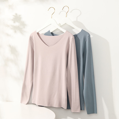 安莉芳女秋季保暖上衣宽松长袖舒