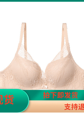 【列维斯蕾丝】安莉芳上薄下厚无钢圈聚拢女红色内衣EBW0037