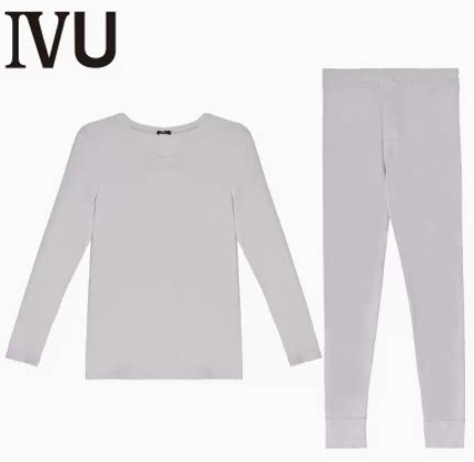 安莉芳旗下ivu薄款保暖内衣套男秋衣秋裤打底套装ud0157/ud0158