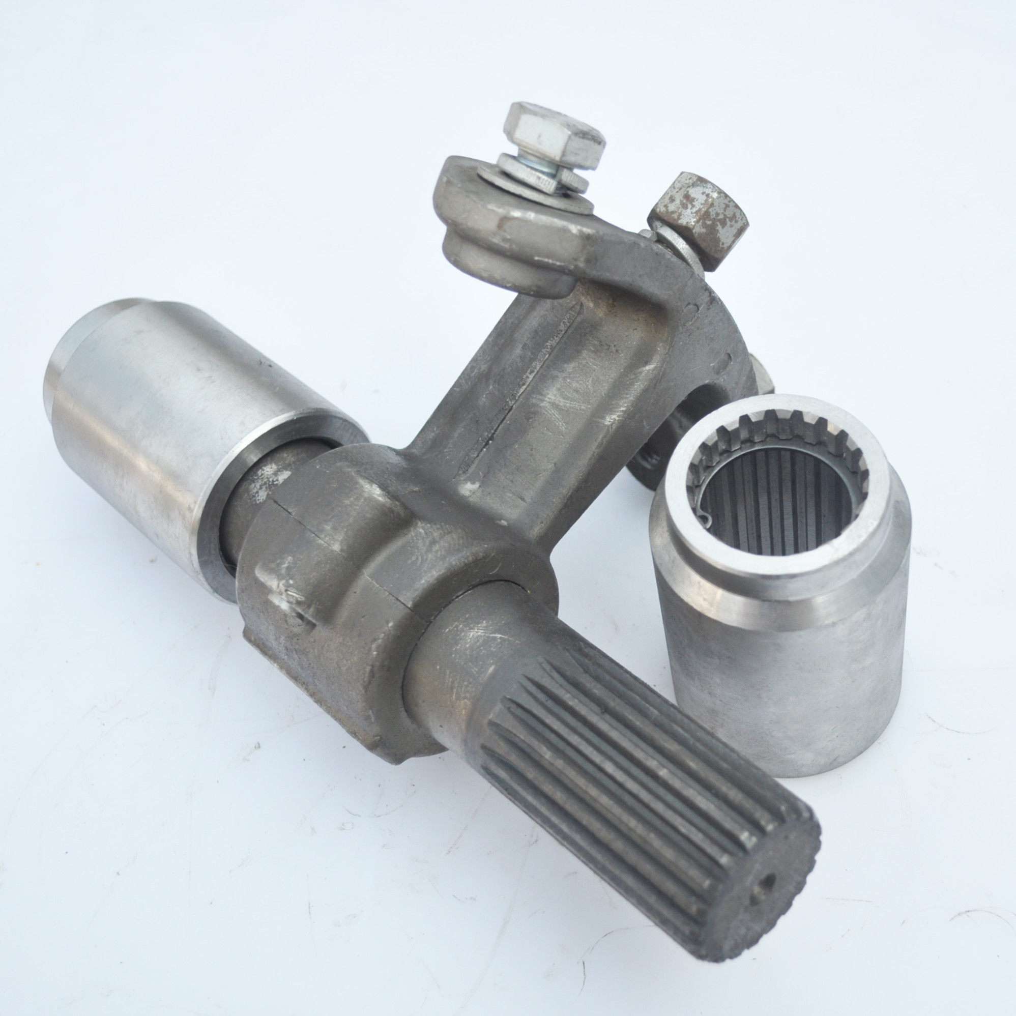 u型绞龙中吊轴承管螺旋中吊轴蛟龙支撑悬挂输送机配件花键套吊轴