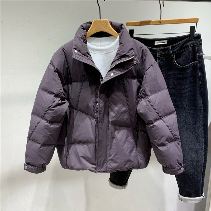 韩版时尚简约立领羽绒服冬季新款男修身短款防寒轻便舒适羽绒服潮
