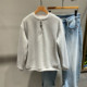 时尚 拼接假两件套头卫衣韩版 半拉链简约打底上衣外穿 新款 2026春季