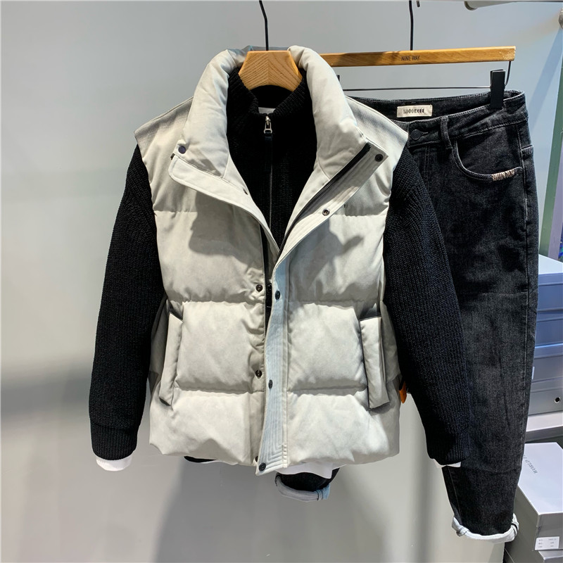 立领羽绒服马甲加厚保暖