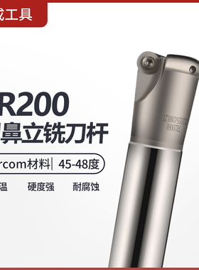 TR200圆鼻立铣刀杆数控R5 R6铣刀杆适配RCKT10T3MO/1204MO刀片