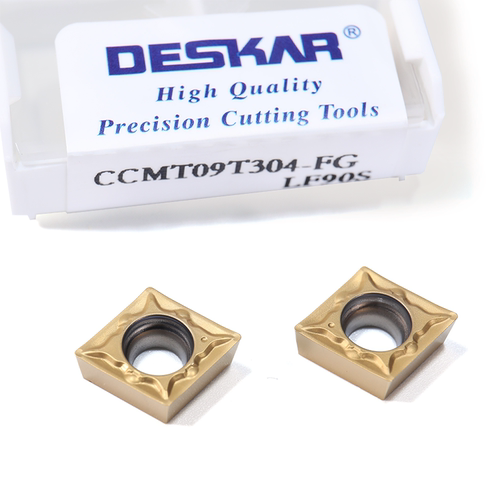 戴斯卡DESKAR数控金属陶瓷刀片CCMT09T304-FG LF90S通用钢件菱形