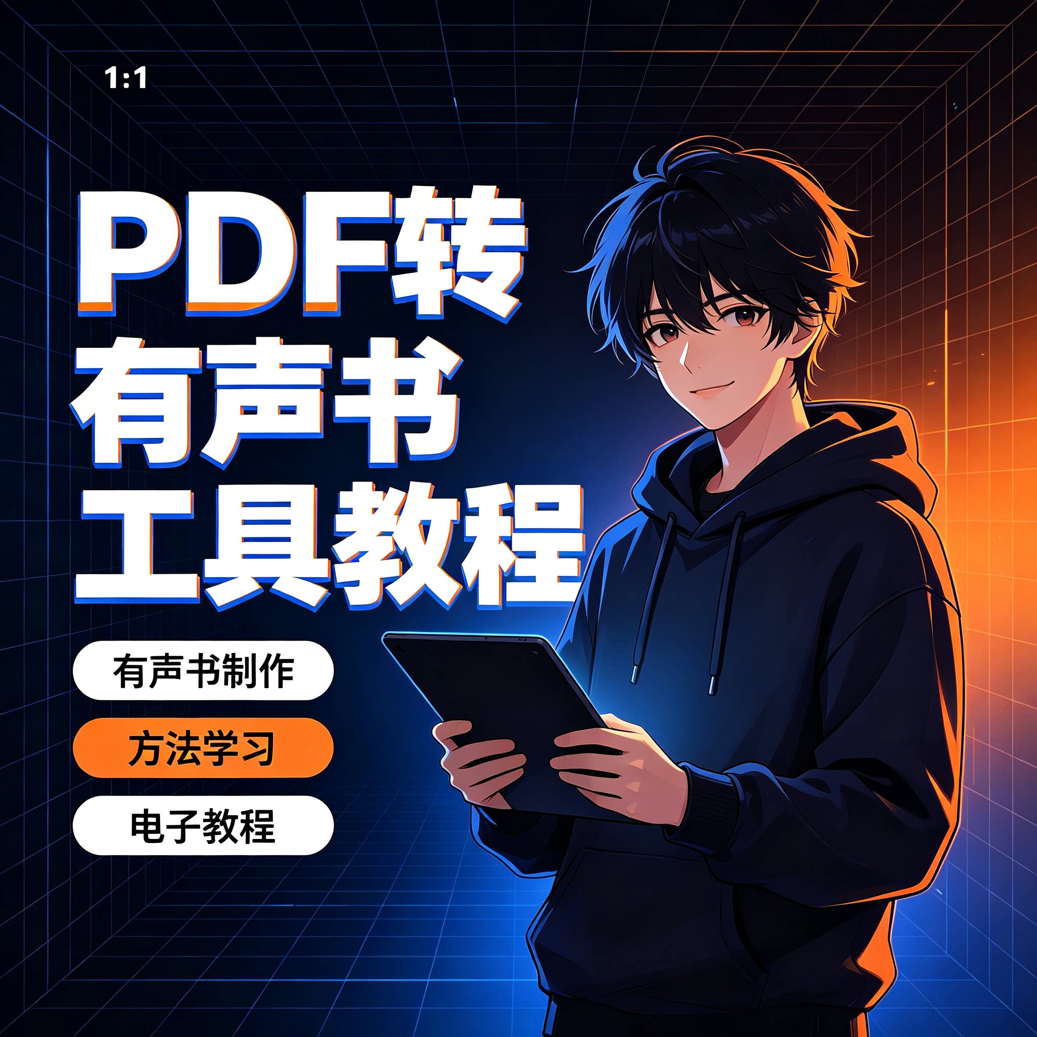PDF转有声书零基础全套制作教设计素材/源文件