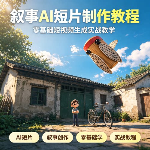 叙事 AI 短片制作教程零基础短视频生成实战入门教学资料