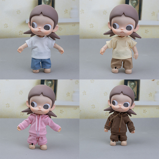 zsiga嘎子姐娃衣BJD1/8娃娃关节玩偶衣服t恤牛仔裤子连帽卫衣套装