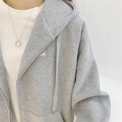 Bluetree蓝树三角卫衣拉链开衫