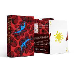 汇奇花切创意收藏限量光因子黑细胞V3扑克牌纸牌花切紫外终版