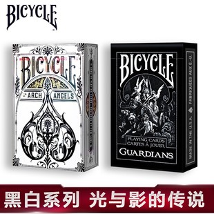 黑幽灵黑白系列礼盒 Archangels 大天使守护者单车扑克牌 bicycle