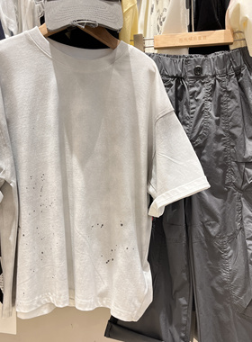 2025夏季新款男童韩版休闲百搭短袖T恤中大童简约蓝色短袖T恤