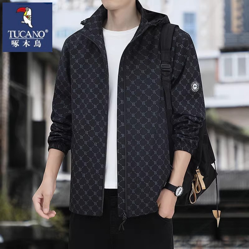 啄木鸟夹克外套可脱卸连帽外套