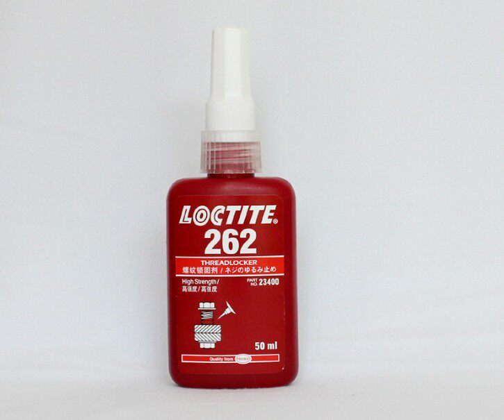 汉高乐泰262胶水红色高强度螺丝胶螺栓定位防松固定50ml