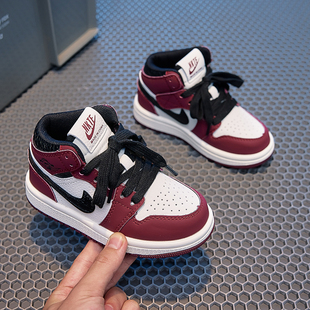 儿童高帮板鞋2025秋季新款男童鞋运动鞋女童街舞鞋中大童休闲鞋