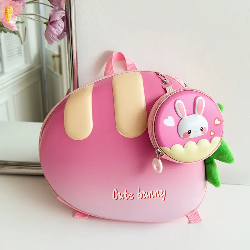 2025新款卡通儿童双肩背包可爱男童蛋壳包时尚轻便幼儿园女童书包