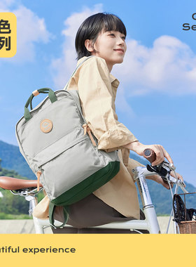 CANVAS REPUBLIC帆布共和国轻便户外双肩背包女高级百搭灰色系