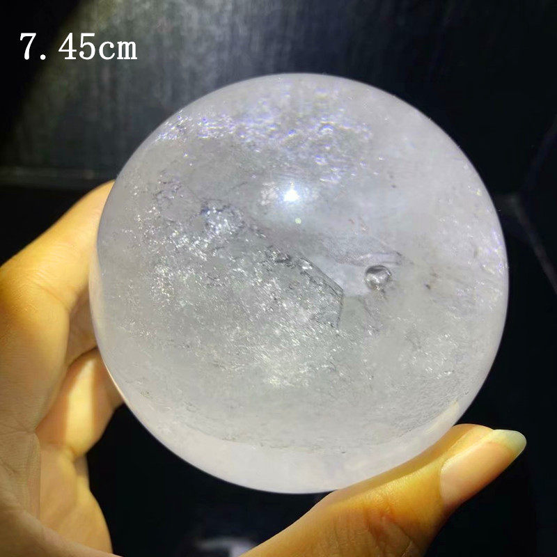 天然水胆球红泥黄泥骸骨水晶球摆件象形水胆路包裹体家居水晶摆件