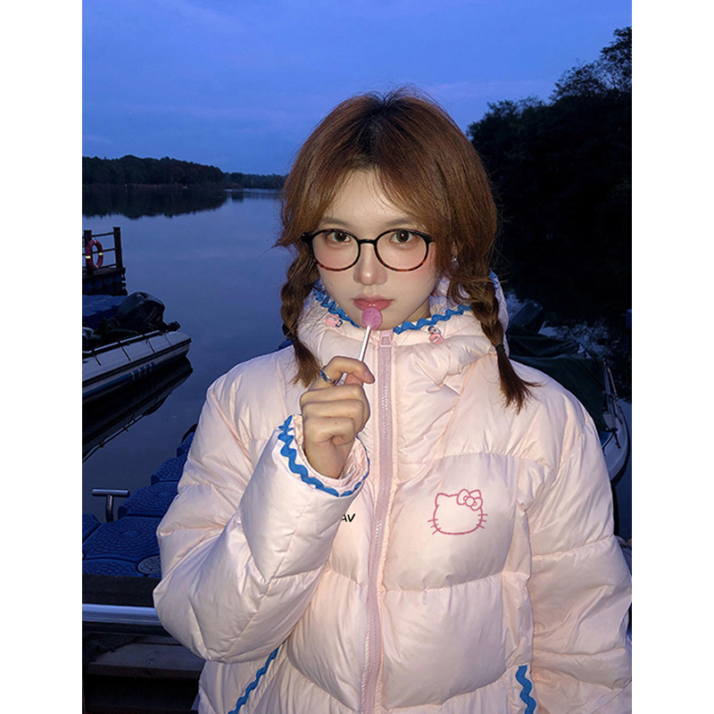 轻薄90白鸭绒印花白鸭绒羽绒服