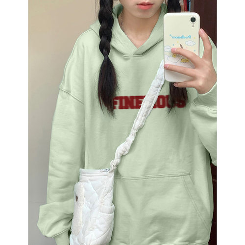 秋季连帽卫衣慵懒风宽松