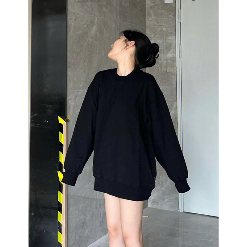 纯色菲妮茉淑常规宽松卫衣