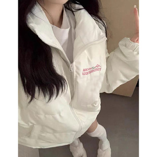 韩系白色羽绒服女款2025新款简约百搭高中生90白鸭绒加厚保暖外套