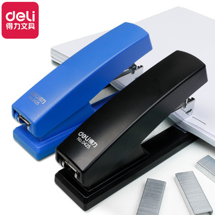 得力0425订书机中型装订12号订书针可钉20页纸学生文具办公用品