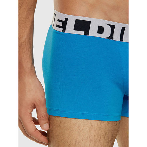 Men Logo Waist Boxer Briefs,Solid Underwear,Multi-Color Pack