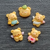 花卡洛驰鞋 饰鞋 扣 配饰DIY配件奶油小熊黄色卡通可爱装 crocs洞洞鞋