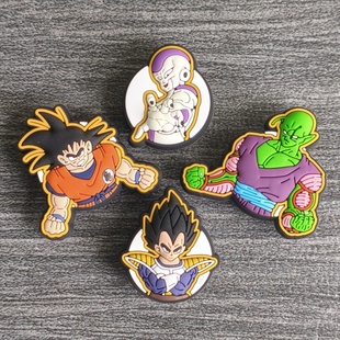 DIY卡通龙珠Z悟空贝吉塔比克 个性 Crocs卡骆驰智必星配件洞洞鞋 花