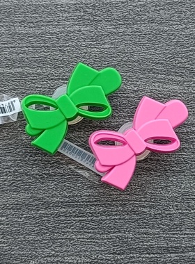 新款Crocs卡骆驰智必星配件洞洞鞋 鞋花鞋扣 可爱粉色绿色蝴蝶结