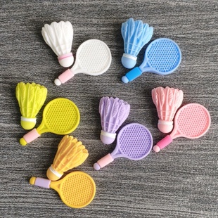 洞洞鞋配饰鞋花DIY卡通可爱羽毛球鞋扣适配crocs拖鞋装饰配件卡扣
