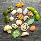 仿真食物瓜子海带饺子包子大蒜玉米 扣配件diy饰品 洞洞鞋 花配饰鞋