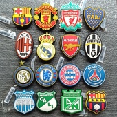 欧洲皇马利物浦 男生crocs洞洞鞋 足球队标志 智必星鞋 花配件 鞋 扣