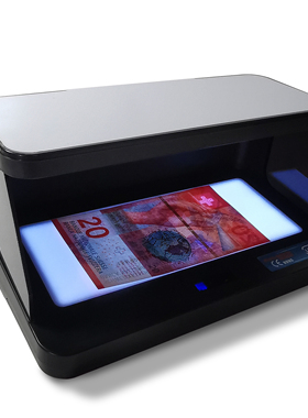 便携式紫外线LED灯票据鉴别仪小型紫光白光红外验钞机内带锂电池