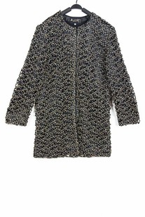 春秋孤品复古日本中古着vintage老钱风水钻金线提花长款 外套 西装