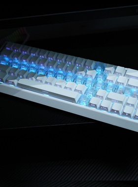 宝剑键帽PC透光原厂侧刻适配机械键盘wooting60 小蜜蜂迈从 ev63