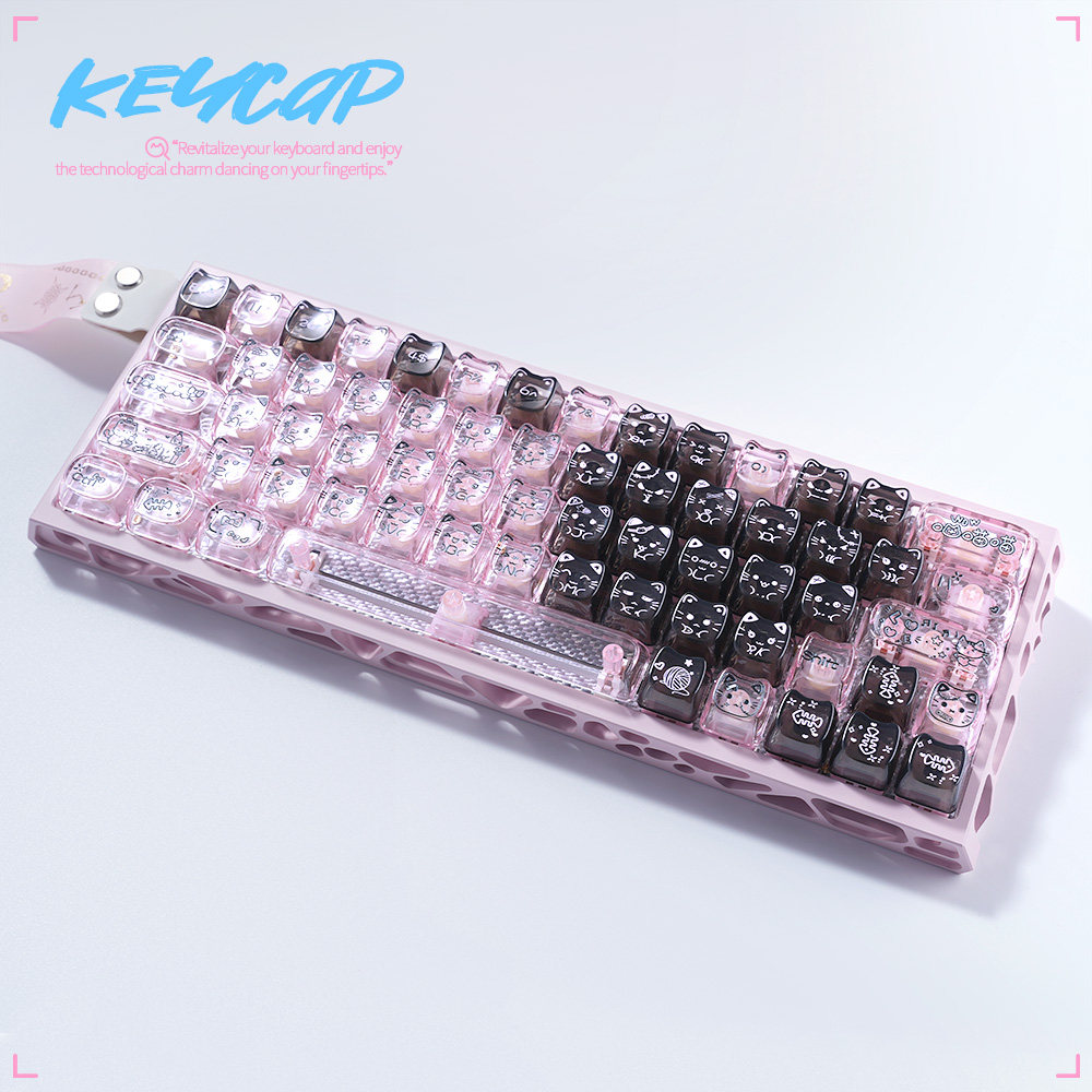 甜酷猫键帽MAO+MOA可爱PC适配磁轴客制化diy机械键盘made68Ace60,电脑硬件/显示器/电脑周边,键帽,淘宝优惠券,粉丝福利购,淘宝优惠卷