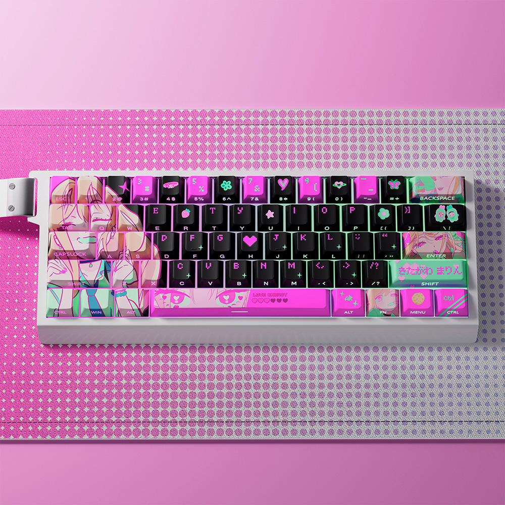 喜多川海梦主题键帽PBT原厂透明PC增补个性DIY适配磁轴机械键盘